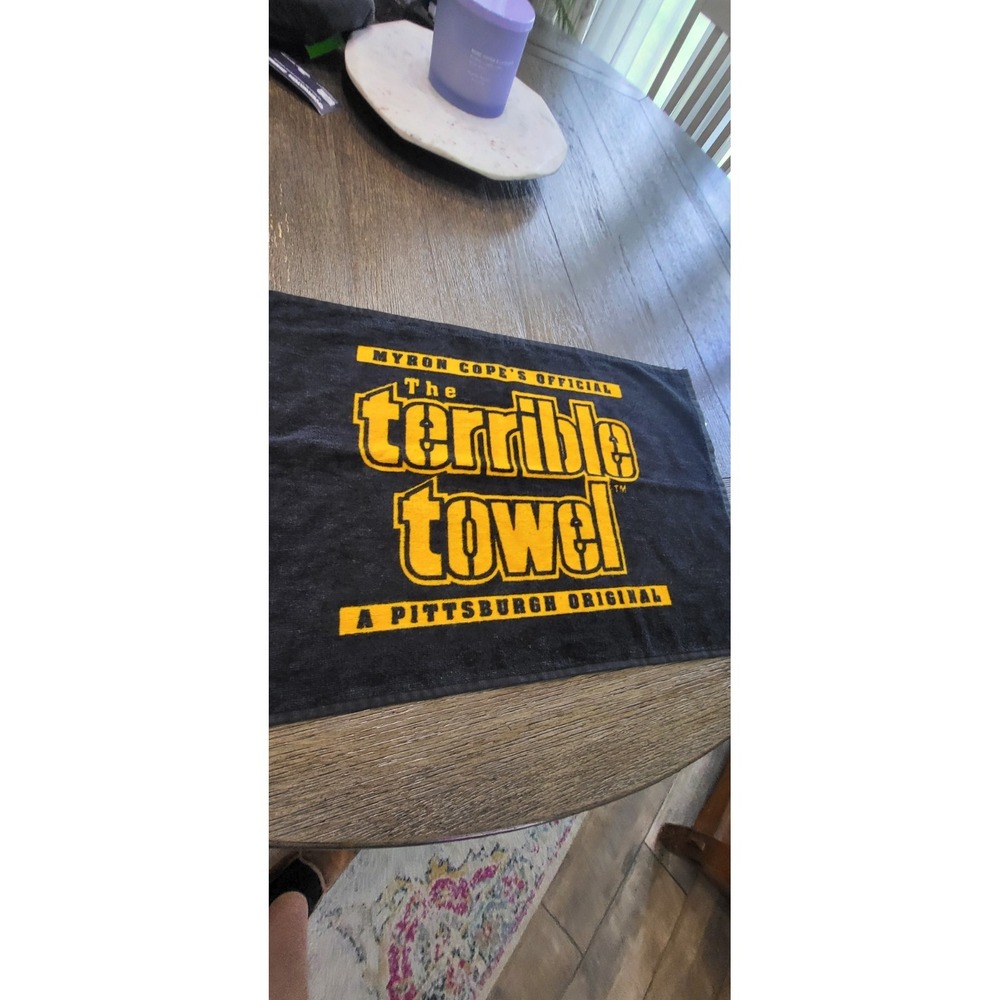 MYRON COPE'S OFFICIAL THE TERRIBLE TOWEL PITTSBURGH ORIGINAL STEELERS